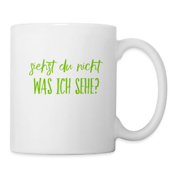 kann nur ich es sehen? - Tasse - Weiß - Rechts