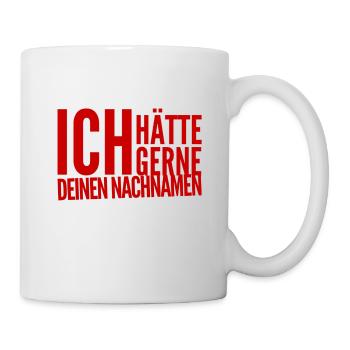ich will dich heiraten - Tasse - Weiß - Rechts