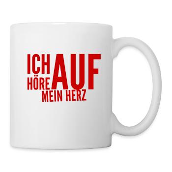 mein Herz weiß alles - Tasse - Weiß - Rechts