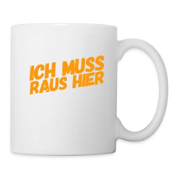 ich kann hier nicht bleiben - Tasse - Weiß - Rechts