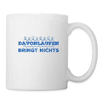 ich stelle mich meinen Problemen - Tasse - Weiß - Rechts