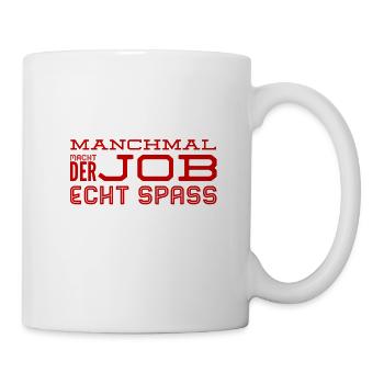 von Zeit zu Zeit arbeite ich gern - Tasse - Weiß - Rechts