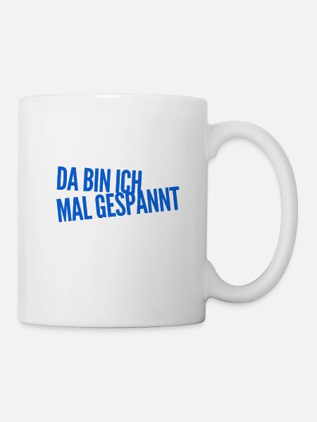 die Spannung steigt - Tasse - Weiß