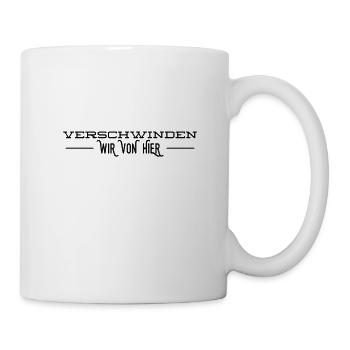 kratzen wir die Kurve - Tasse - Weiß - Rechts