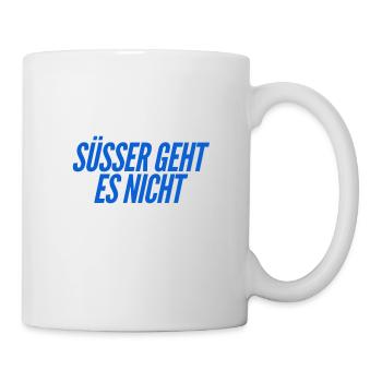 süßer geht es nicht - Tasse - Weiß - Rechts
