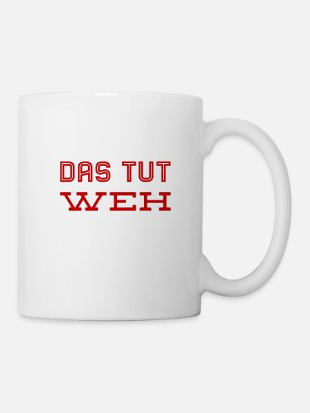 wie peinlich - Tasse - Weiß