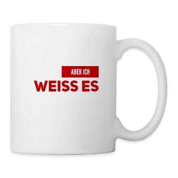 ich weiß sehr viel - Tasse - Weiß - Rechts