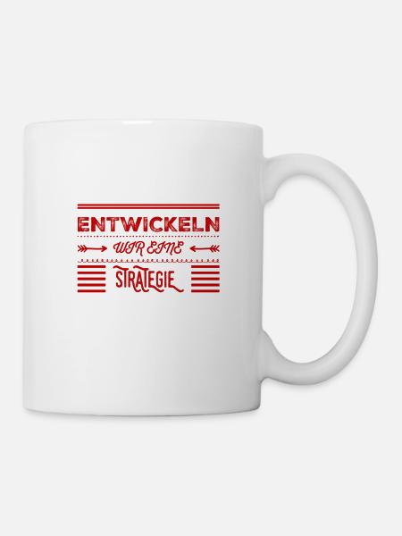 eine Strategie entwickeln - Tasse - Weiß