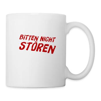 bitte nicht stören - Tasse - Weiß - Rechts