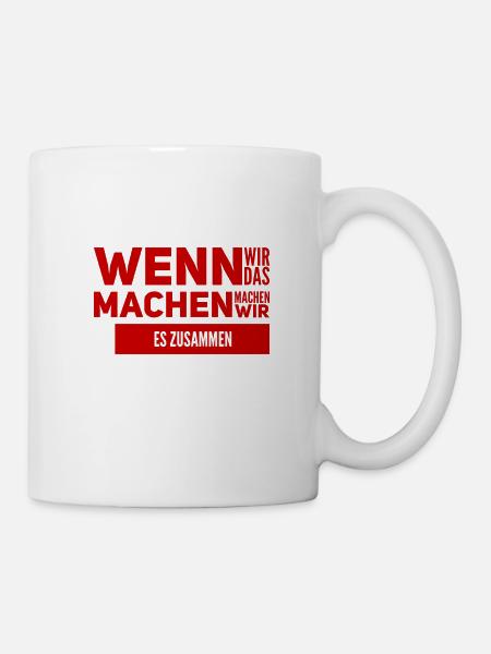 Zusammenhalt ist wichtig - Tasse - Weiß