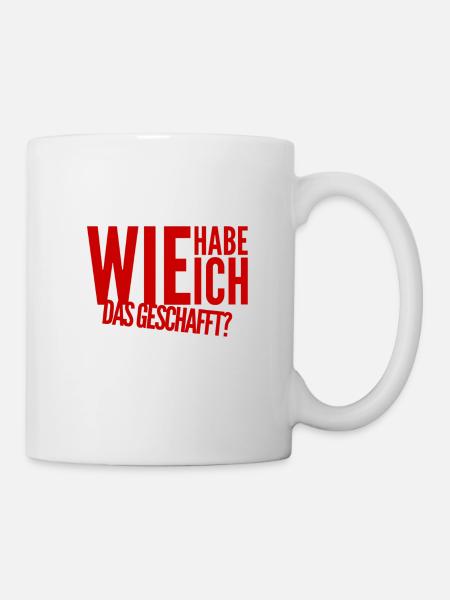 es ist geschafft - Tasse - Weiß