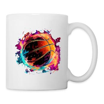 Basketball in Flash Art Design for Sports Fans - Mug - white - Right