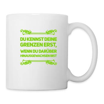 wachse über dich hinaus - Tasse - Weiß - Rechts