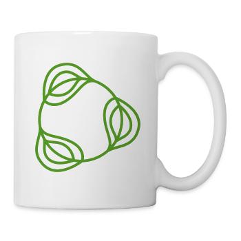 abstraktes Kosmetik eco Natur Logo - Tasse - Weiß - Rechts