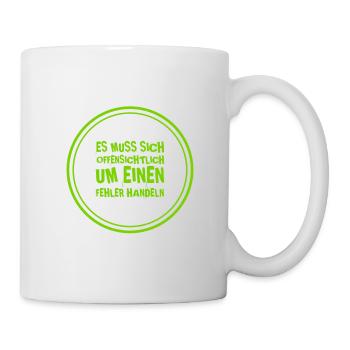 offenkundiger Fehler - Tasse - Weiß - Rechts
