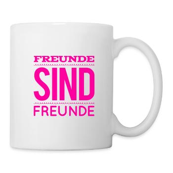Freunde sind genial - Tasse - Weiß - Rechts