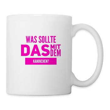 das Rätsel mit dem Kaninchen - Tasse - Weiß - Rechts