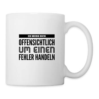 augenscheinlicher Fehler - Tasse - Weiß - Rechts