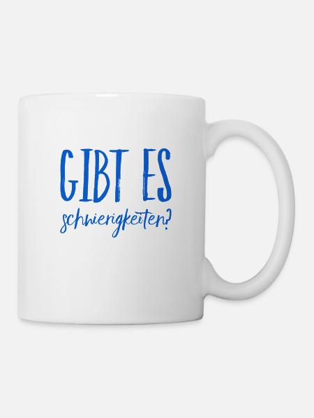 wird es schwer? - Tasse - Weiß