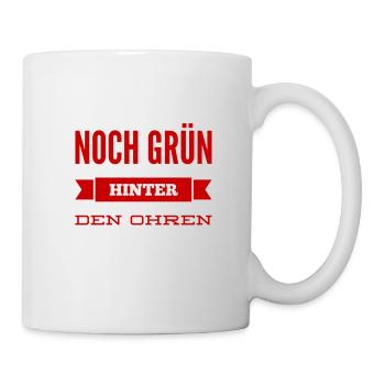 grün hinter den Ohren - Tasse - Weiß - Rechts