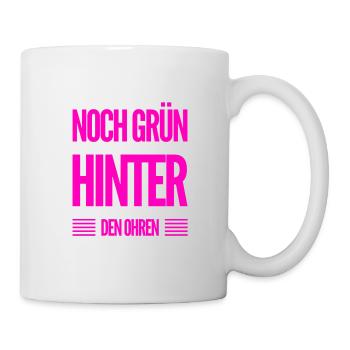 ich bin noch grün hinter den Ohren - Tasse - Weiß - Rechts