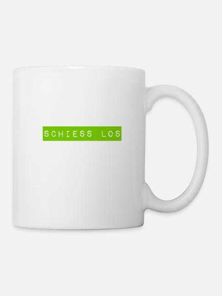 fang an - Tasse - Weiß