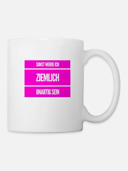 ich kann unartig sein - Tasse - Weiß