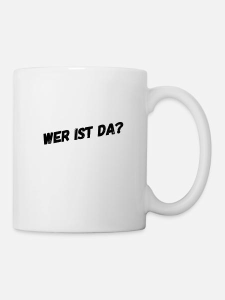 wer ist da? - Tasse - Weiß