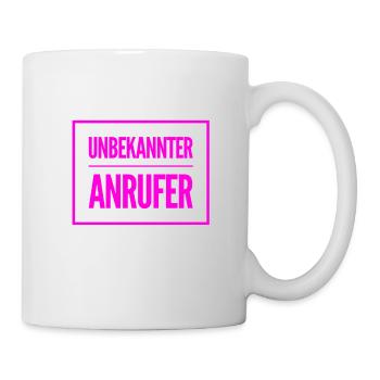 wer da wohl anruft? - Tasse - Weiß - Rechts