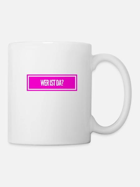 nachfragen - Tasse - Weiß