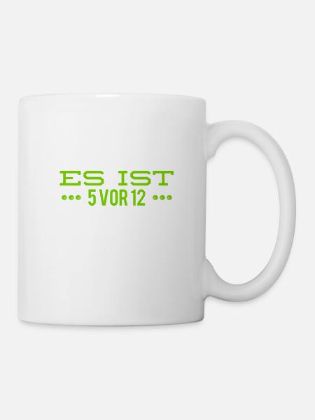 fast zu spät - Tasse - Weiß