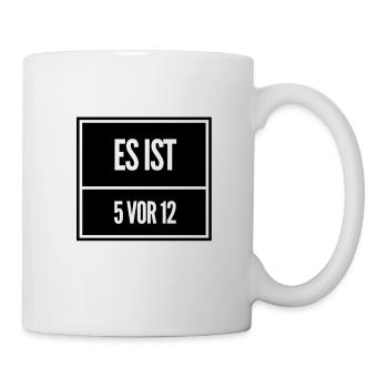 die Zeit läuft - Tasse - Weiß - Rechts