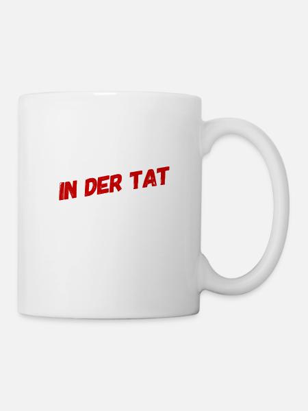 genau - Tasse - Weiß