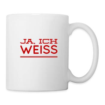ich weiß es - Tasse - Weiß - Rechts