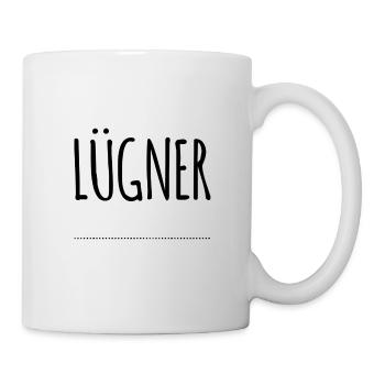 Lügner - Tasse - Weiß - Rechts