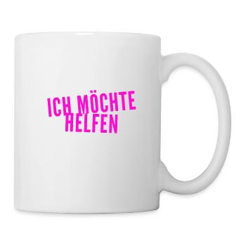darf ich dich unterstützen? - Tasse - Weiß - Rechts