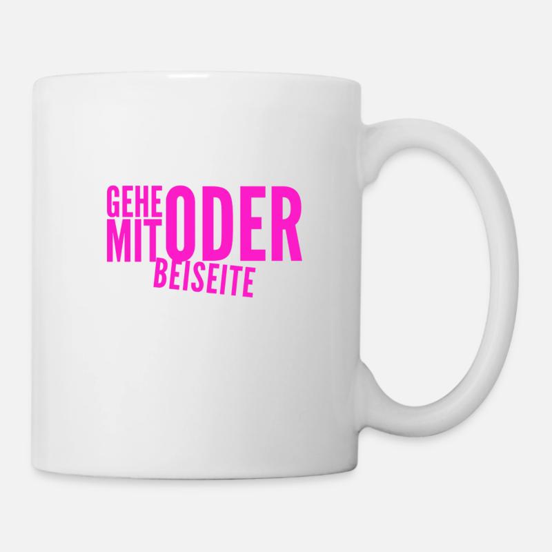 kommst du mit oder nicht? - Tasse - Weiß