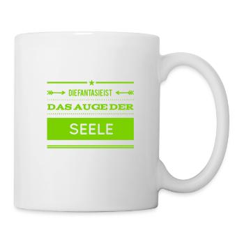 das Auge der Seele - Tasse - Weiß - Rechts