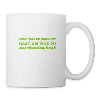 entwickel dich - Tasse - Weiß - Rechts
