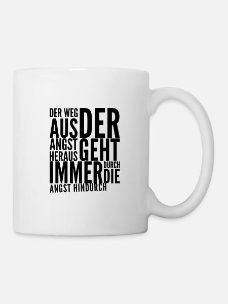 deine Angst kann Heilung bringen - Tasse - Weiß