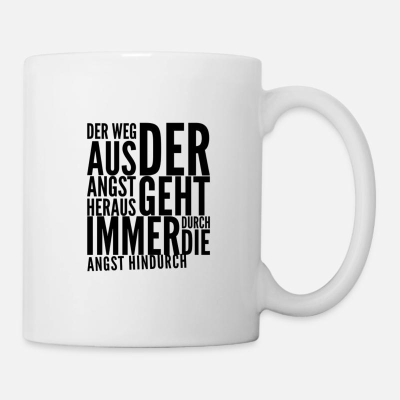 deine Angst kann Heilung bringen - Tasse - Weiß