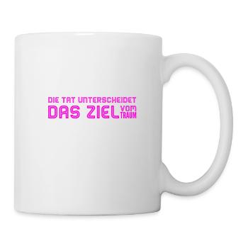 schreite zur Tat - Tasse - Weiß - Rechts