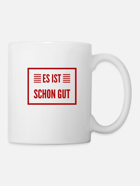 bleib cool - Tasse - Weiß