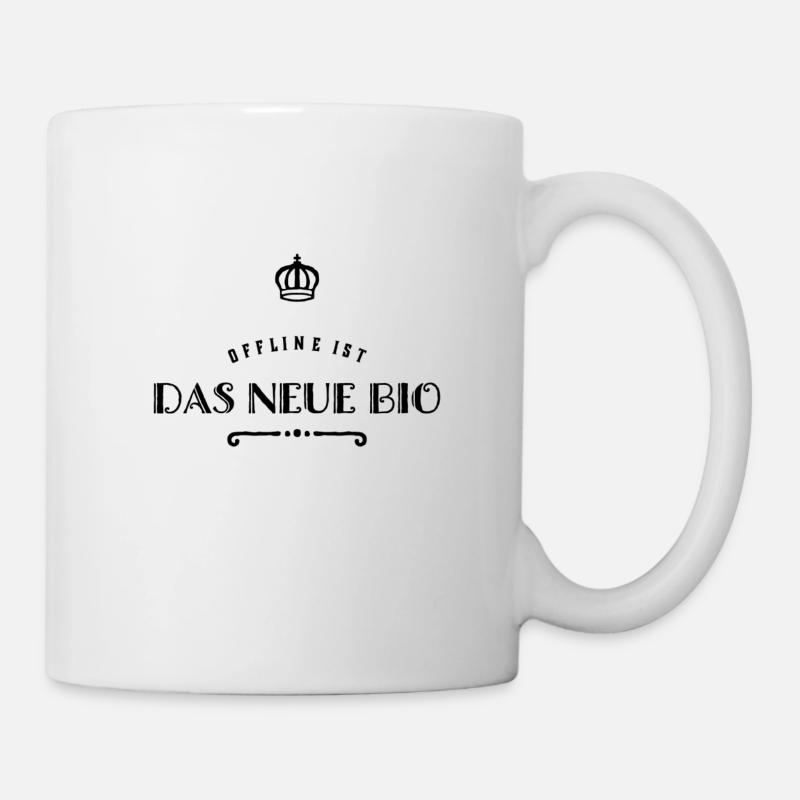 offline ist das neue Bio - Tasse - Weiß