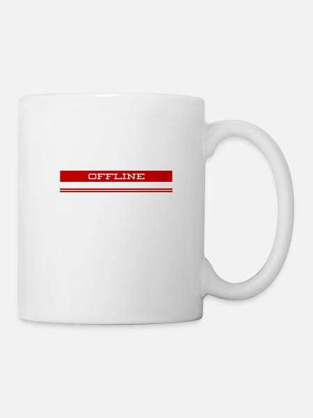offline ist super - Tasse - Weiß