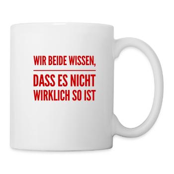 es ist offensichtlich - Tasse - Weiß - Rechts
