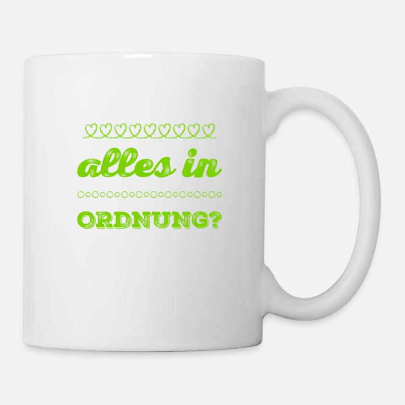 wie geht es dir? - Tasse - Weiß