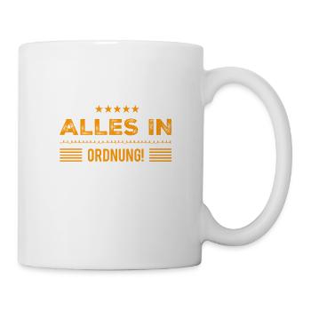 mir geht es bestens - Tasse - Weiß - Rechts