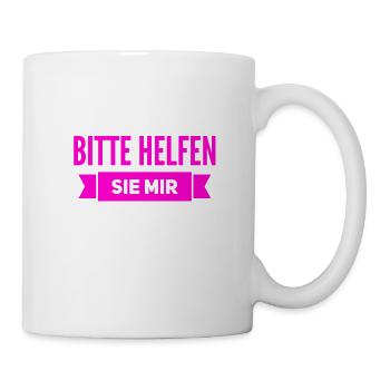 ich brauche Hilfe - Tasse - Weiß - Rechts