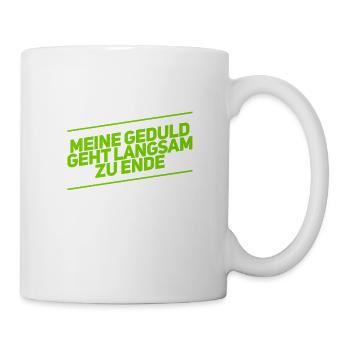 geduldig war gestern - Tasse - Weiß - Rechts